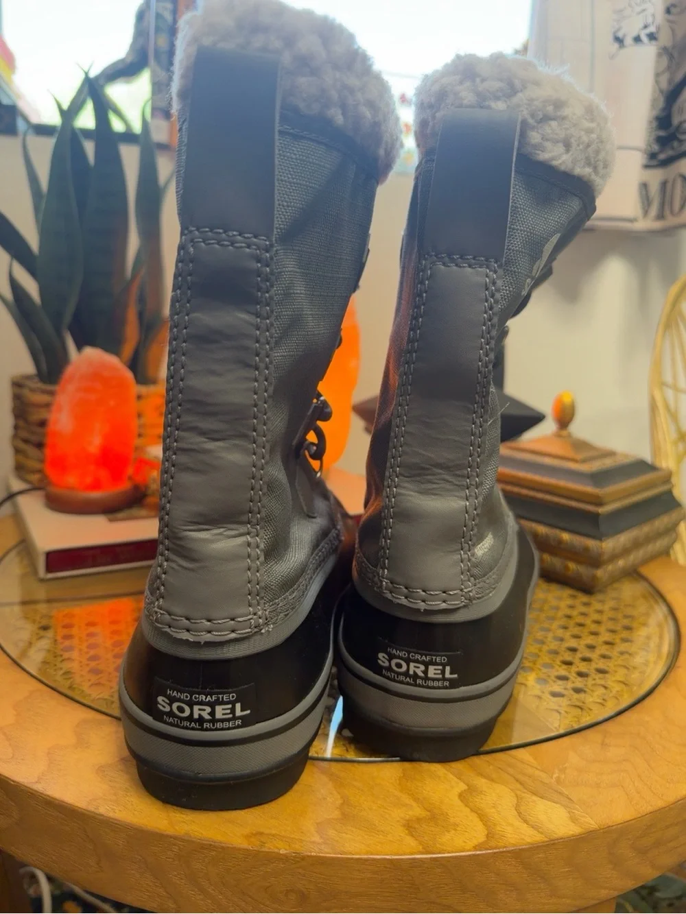 Sorel 1964 Pac Nylon Waterproof Winter Boots Gray/Black Men’s 8